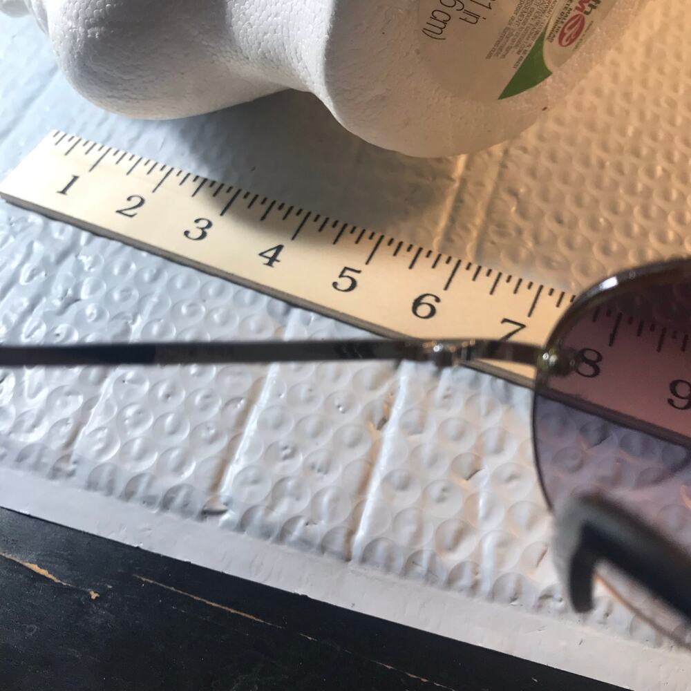 AVIATOR SUNGLASSES METAL RIMS PURPLE TINT - Picture 4 of 8